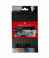 Lápis de Cor - Faber-Castell - EcoLápis Supersoft - 15 Cores Neutras