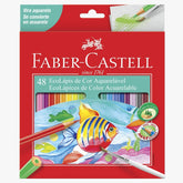 Lápis de Cor Eco - Faber-Castell - 48 Cores Aquarelável