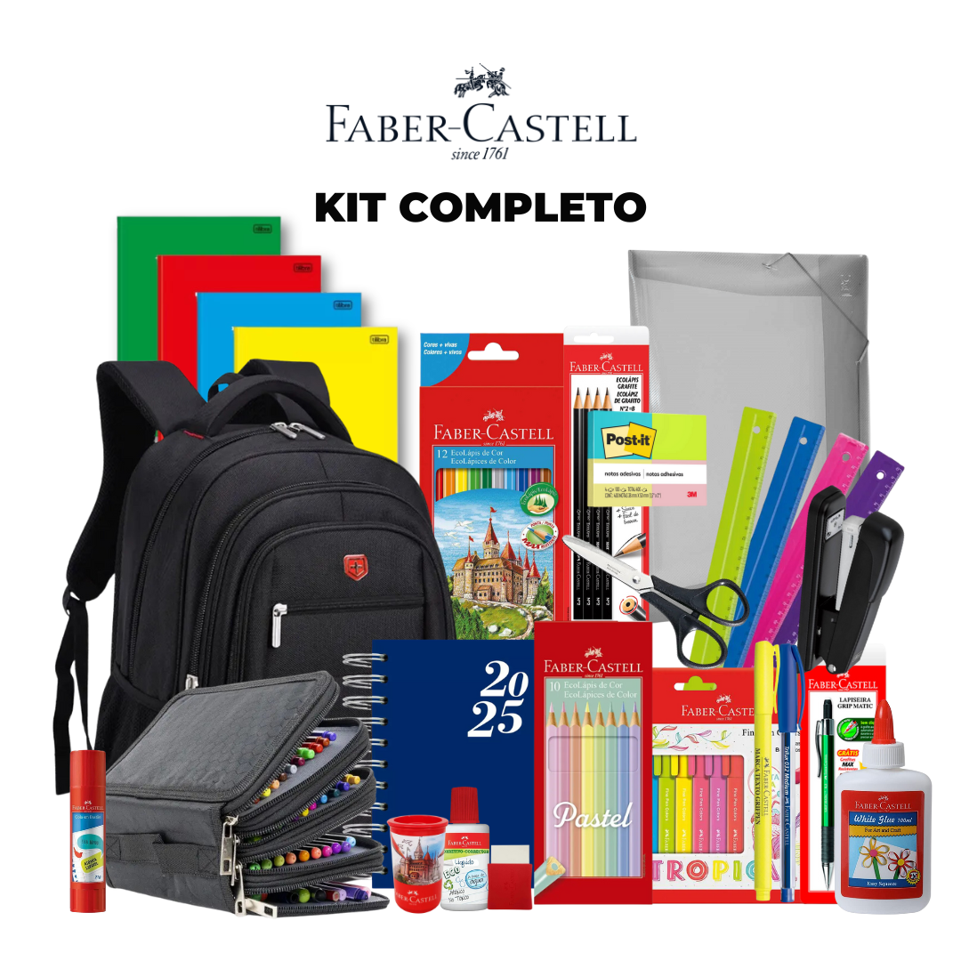 Kit COMPLETO - Material Escolar Masculino