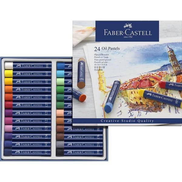 Giz Pastel Oleoso 24 Cores Creative Studio Faber-Castell - Estojo CX 1 ET