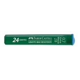 Grafites 0.7mm 2B - Faber-Castell - 1 Tubo com 24 unidades - Polymer