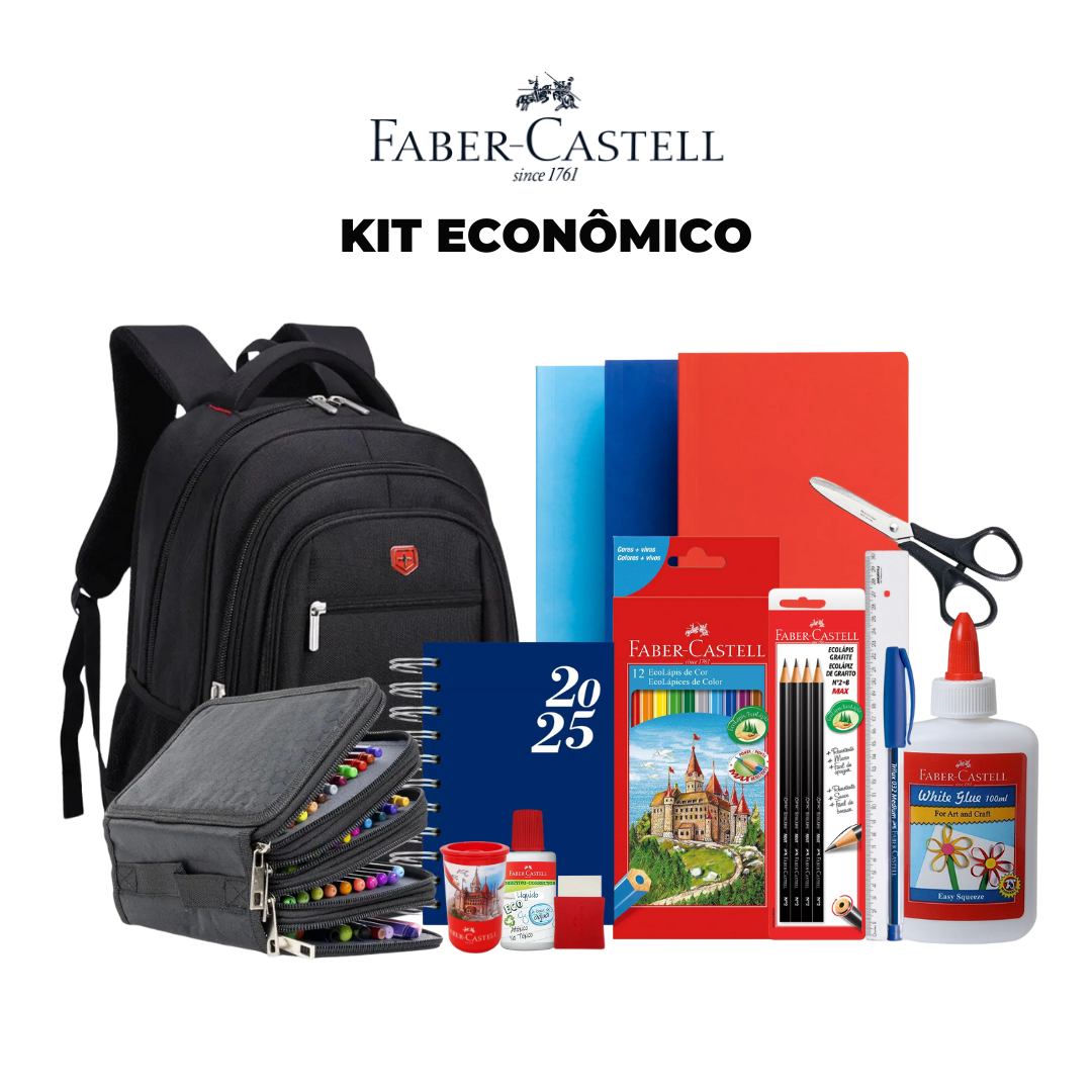 Kit CUSTO BENEFÍCIO - Material Escolar Masculino