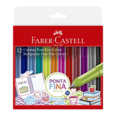 Caneta Fineliner - Faber-Castell - Fine Pen Colors 12 Cores