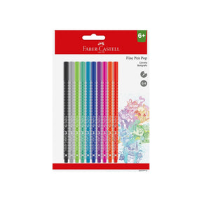 Caneta Fineliner 0.4mm - Faber-Castell - Tropical 6 Cores