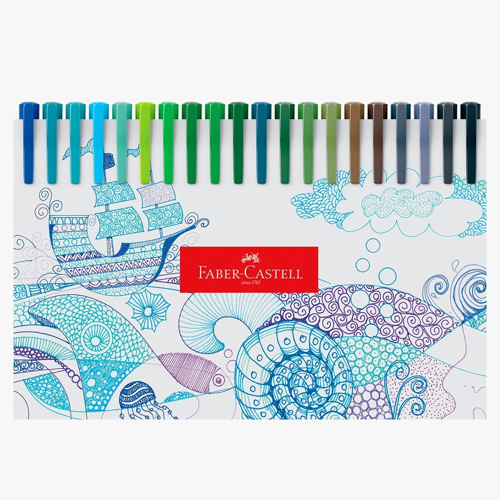 Caneta Fine Pen Colors - Faber-Castell - Estojo com 60 cores