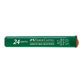 Grafites 0.5mm 2B - Faber-Castell - 1 Tubo com 24 unidades - Polymer