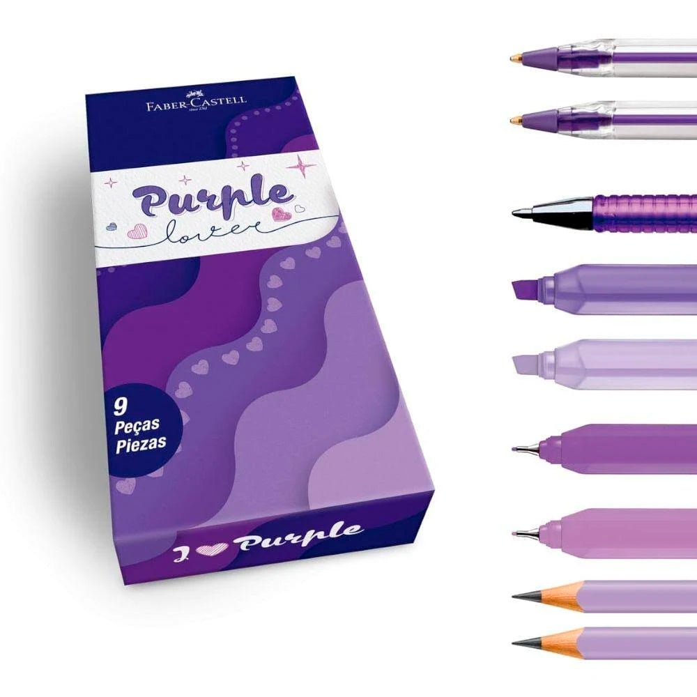 Kit Purple Lover - Faber-Castell - 9 Itens