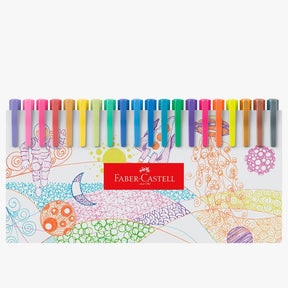 Caneta Fine Pen Colors - Faber-Castell - Estojo com 60 cores