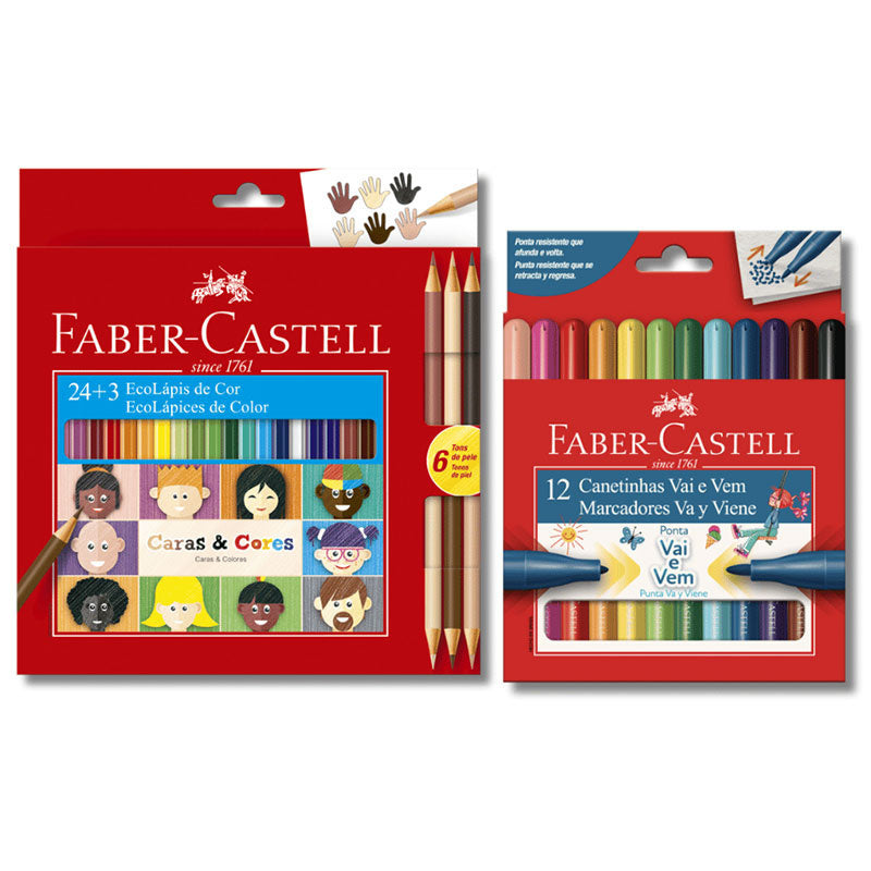 Kit Escolar Colorir Faber-Castell